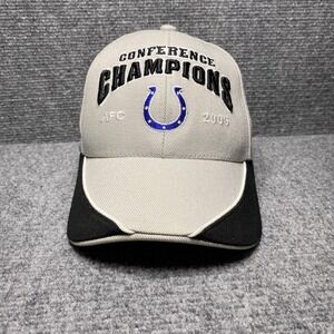 Indianapolis Colts Hat Cap Strap Back AFC Champions Super Bowl XLI NFL Football